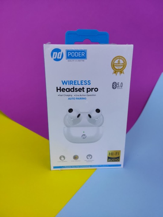 هندزفری بلوتوث برند پودر مدل PD67 ا WIRELESS Headset pro PD67